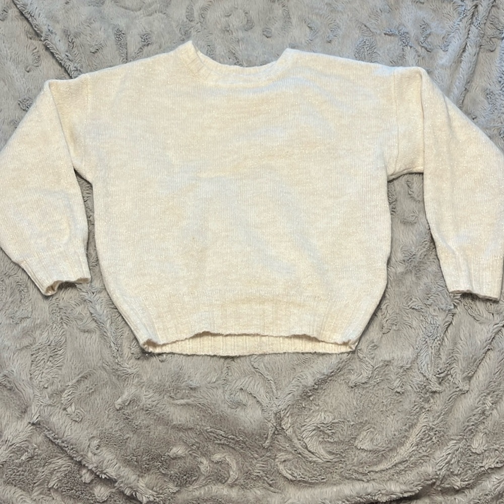 Gap white sweater with sparkle